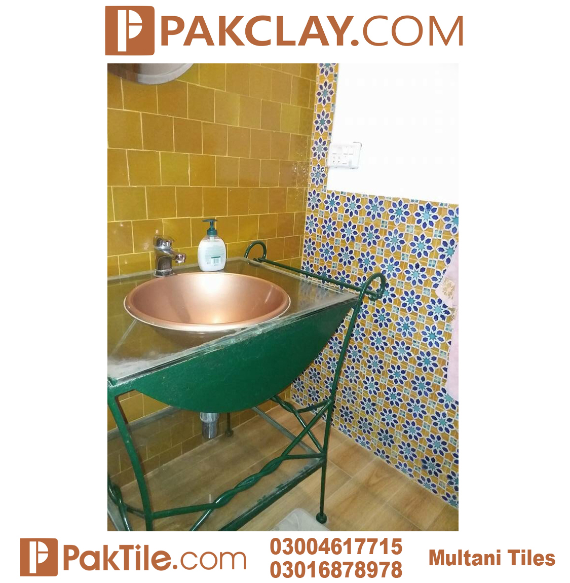 5 Best Designs Washroom Blue Multani Tiles For Walls