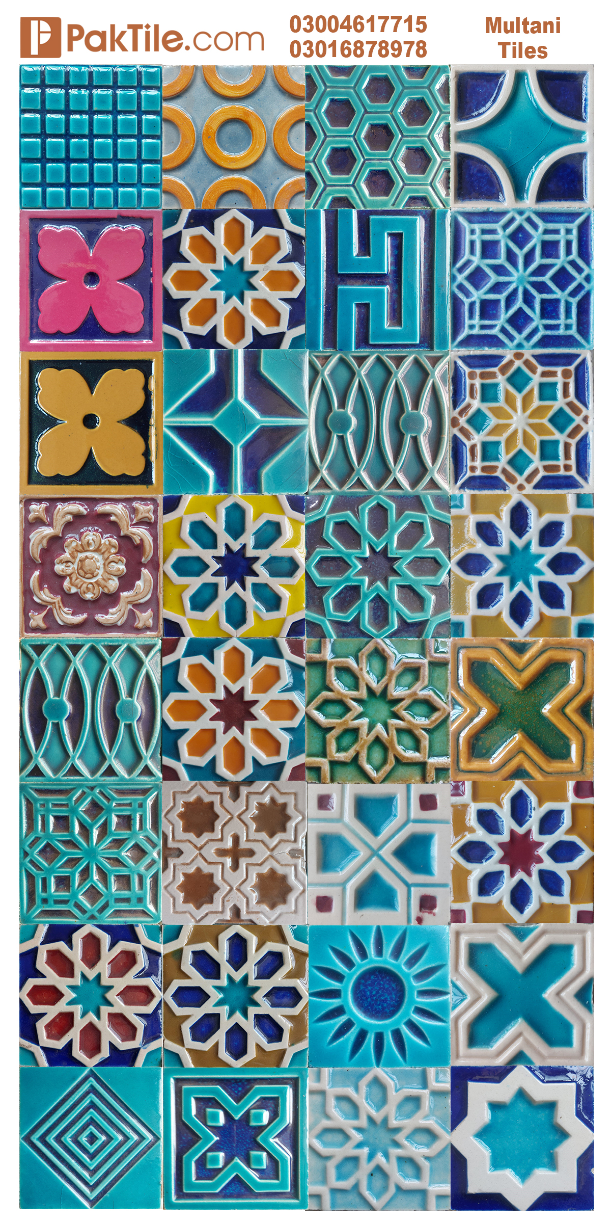 Pak Clay Multani Tiles Design in Lahore