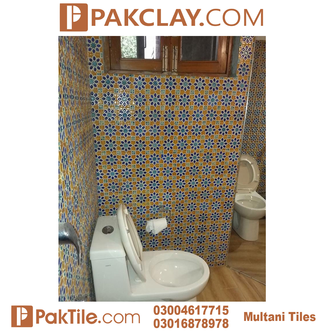 6 Cheap Price Toilet Blue Multani Tiles For Washroom