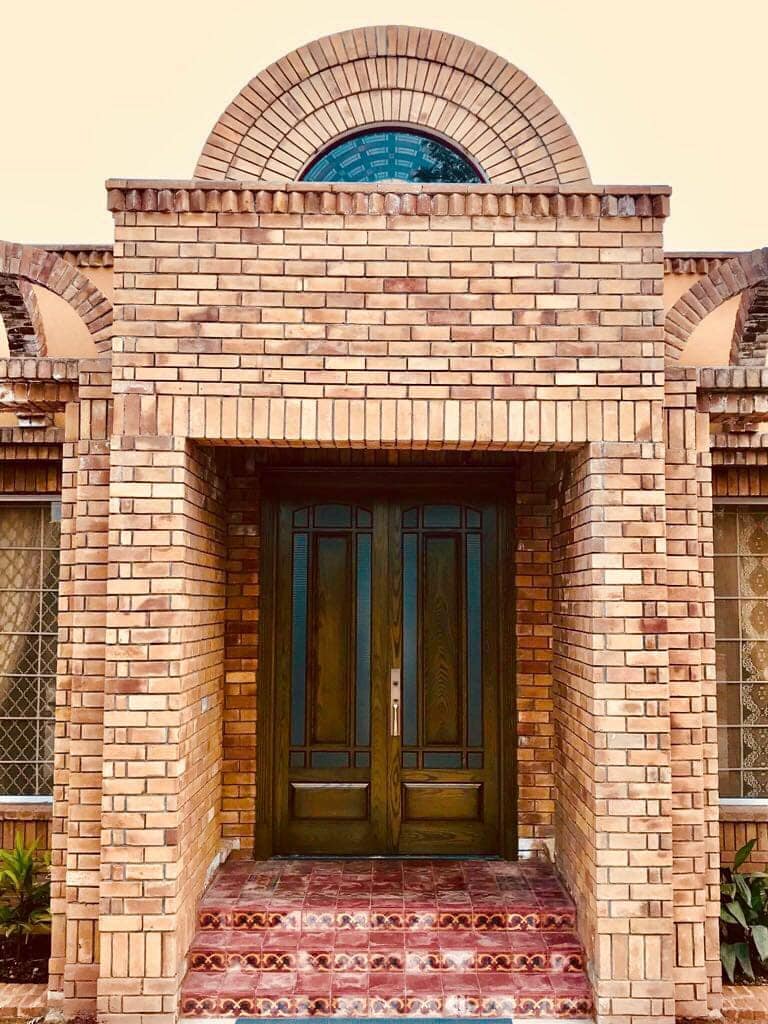 House Exterior Main Gate Brick Tiles in Pakistan