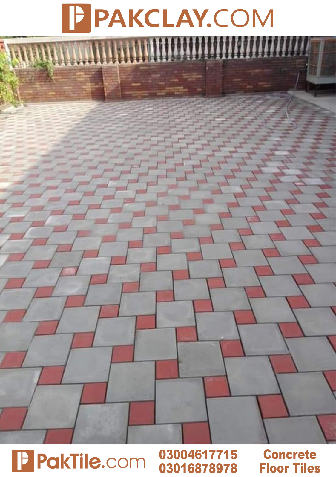 Outdoor Concrete Floor Tiles Design