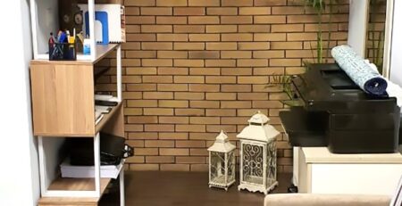 Yellow Gutka Tile Designs Interior Wall Bricks Tiles in Pakistan