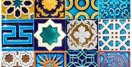 Blue Pak Clay Porcelain Wall Multani Tiles Price