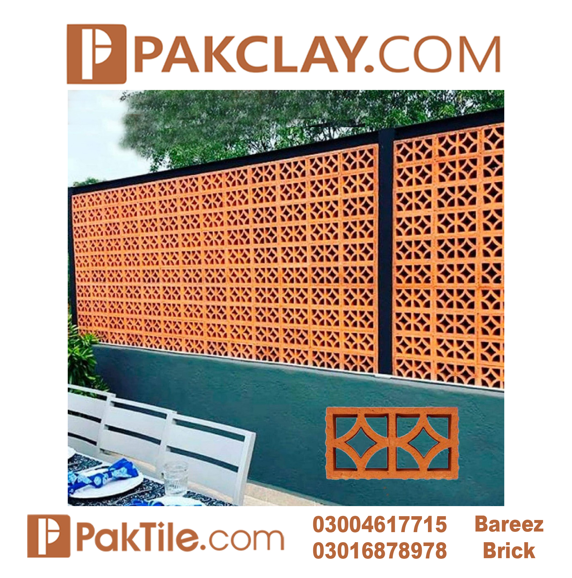 3 Brick Tiles Price in Karachi.