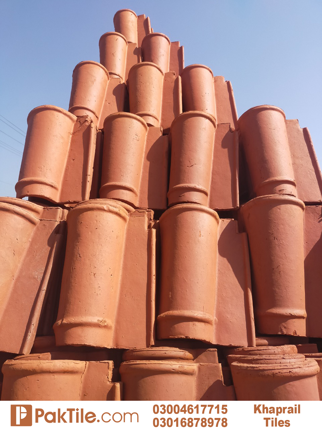 4 Pak Clay Red Khaprail Tiles Colour