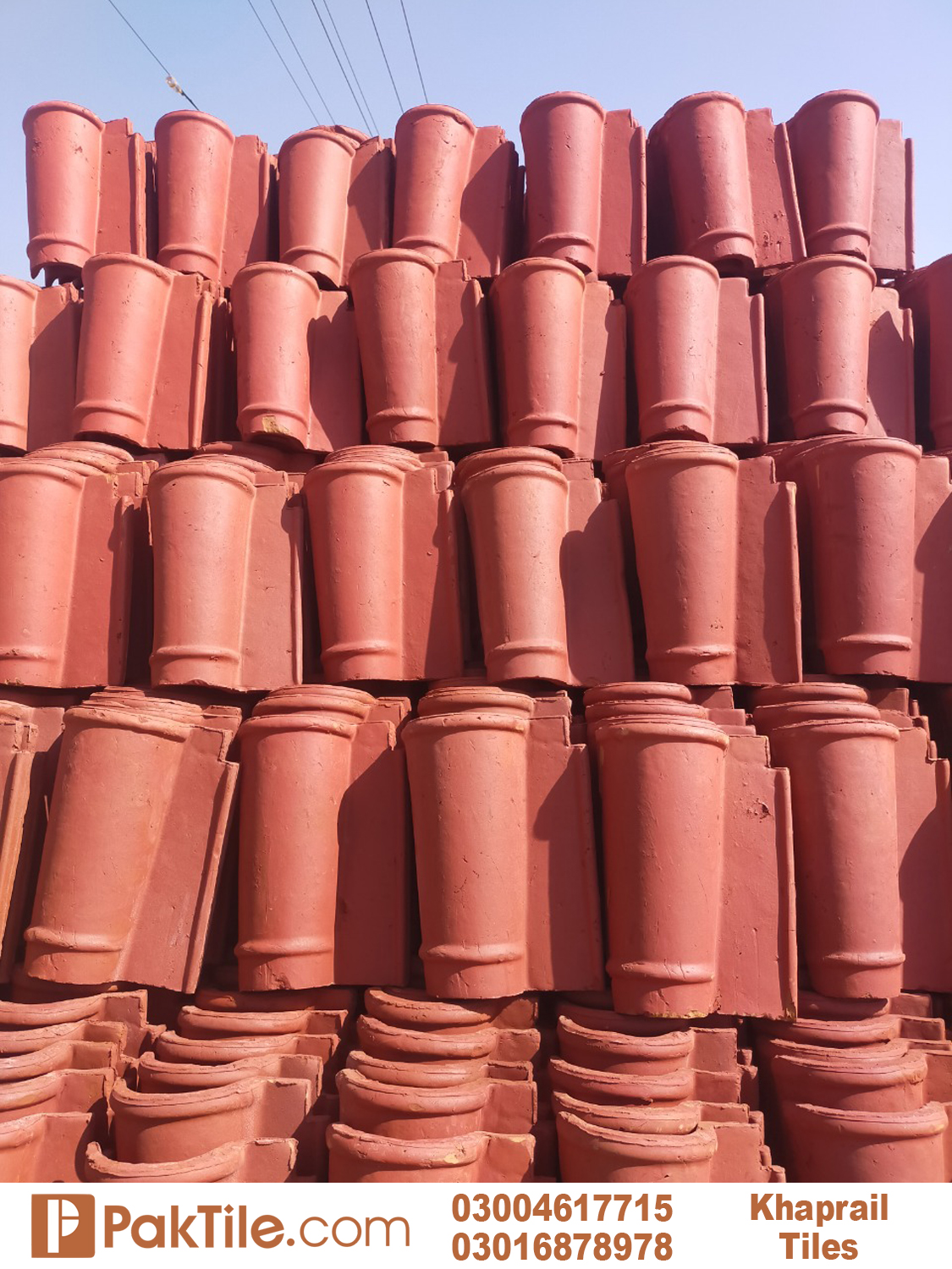 5 Pak Clay Red Khaprail Tiles Colors