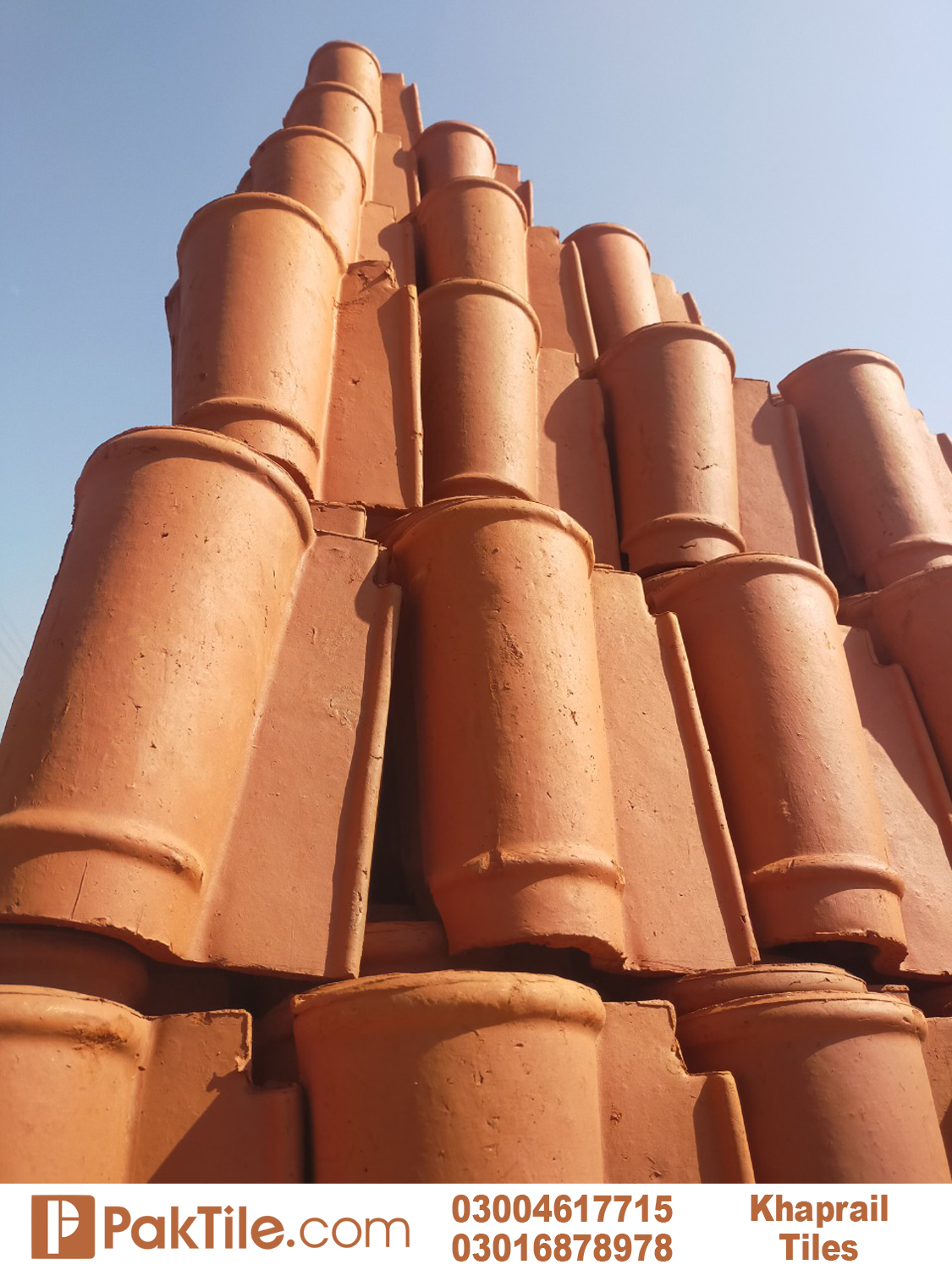 7 Pak Clay Red Khaprail Tiles