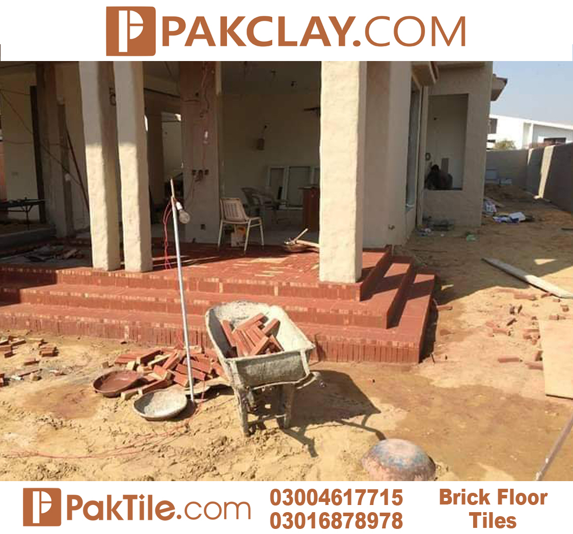 red gutka tile thin brick floor tile