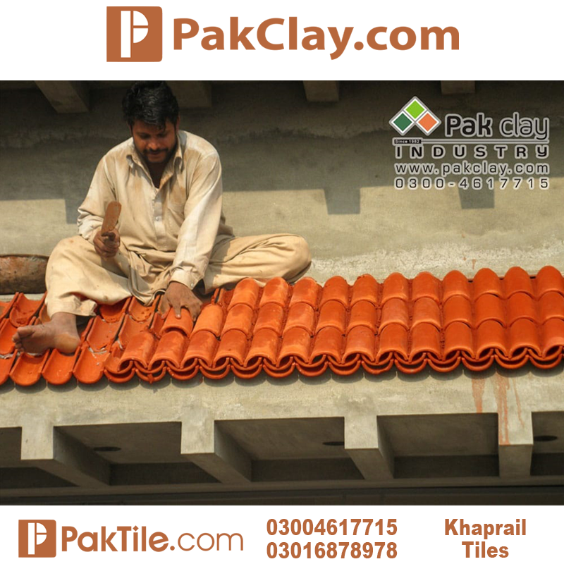 6 Red Khaprail Tiles in Bhakkar