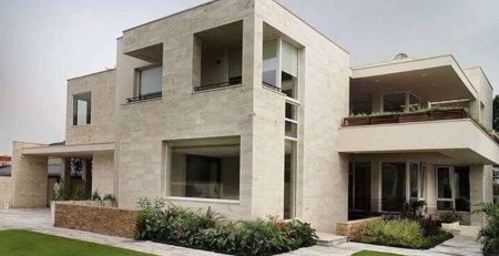 Home Front Elevation Wall Travertine Marble Tiles