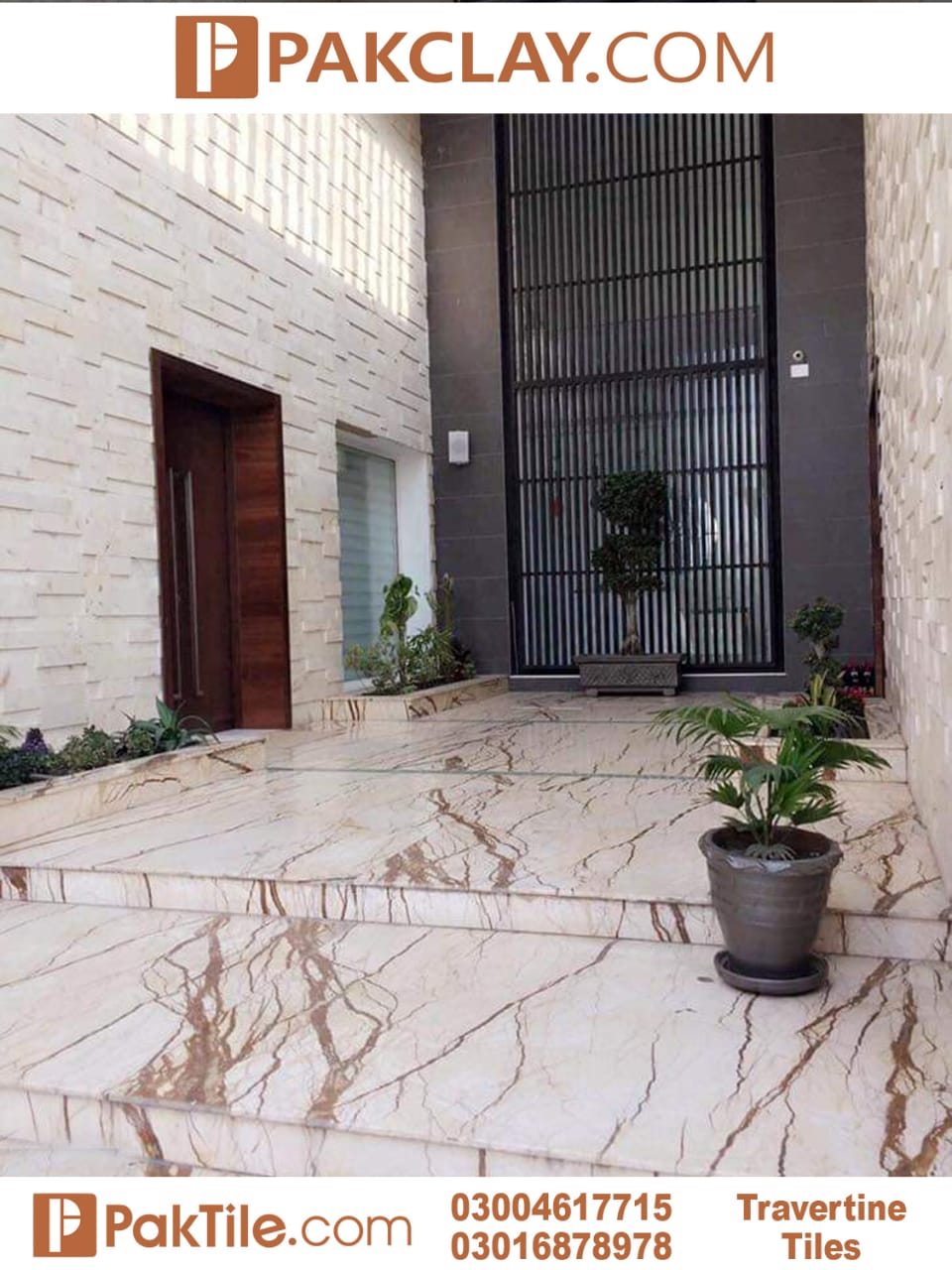 Home Front Wall Mosaic Travertine Marble Tiles
