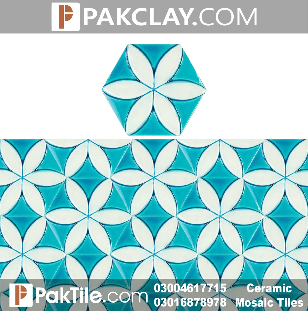 Pak Clay Best Hexagon Mosaic Tiles