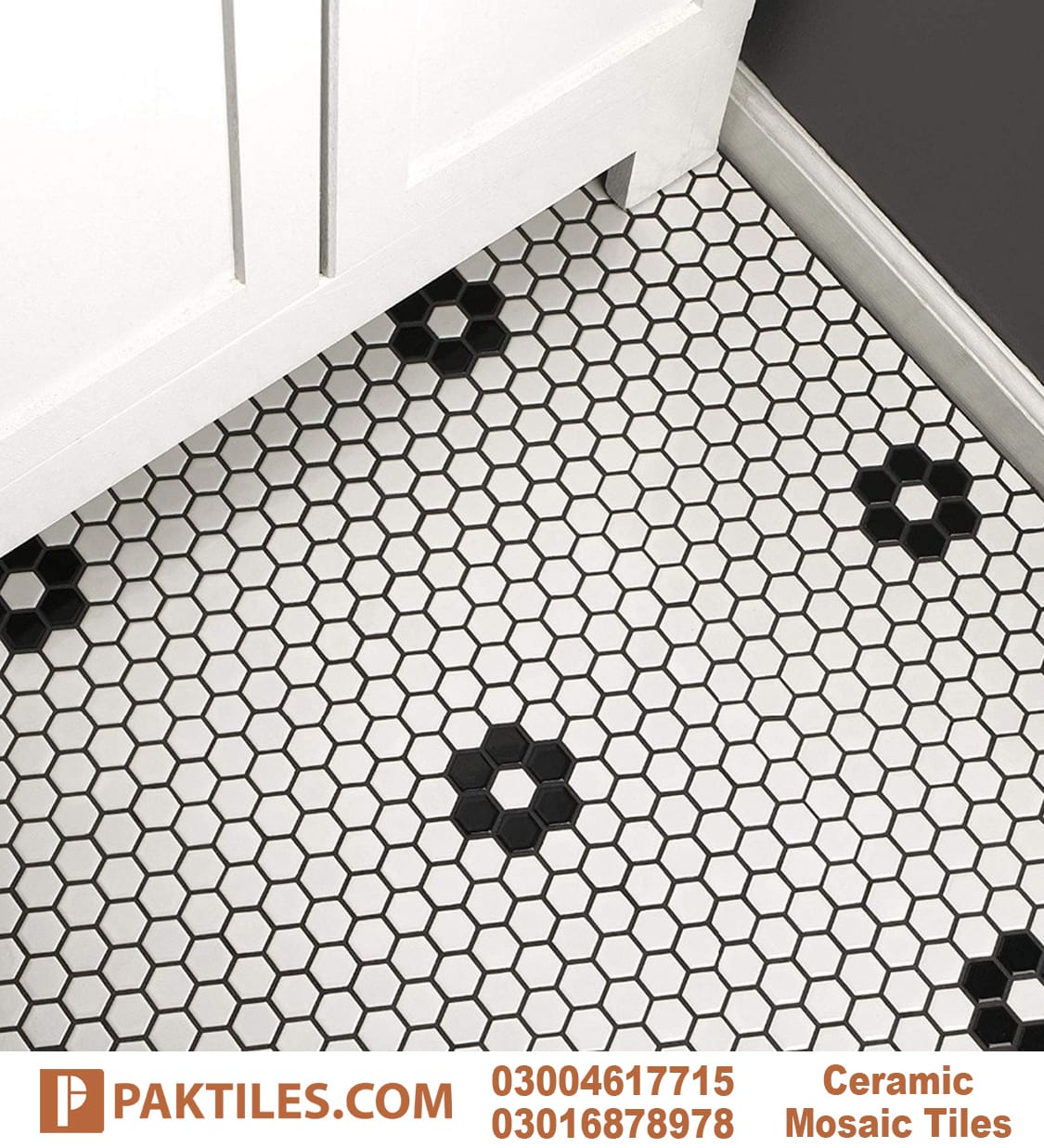 Pak Clay Hexagon Mosaic Floor Tiles in Pakistan