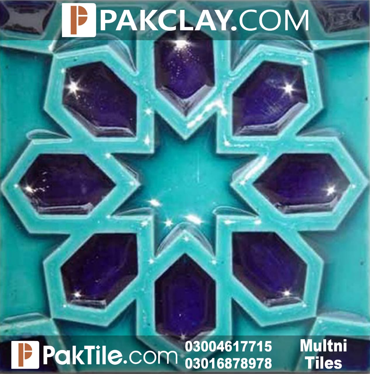 Pak Clay Moroccan Mosaic Multani Tiles Colors