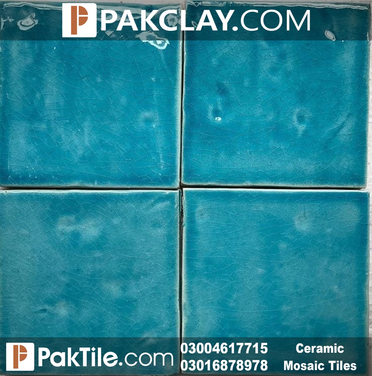 Pak Clay Square Mosaic Tiles Design