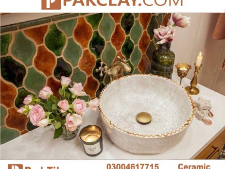Pak Clay Washroom Backsplash Mosaic Tiles