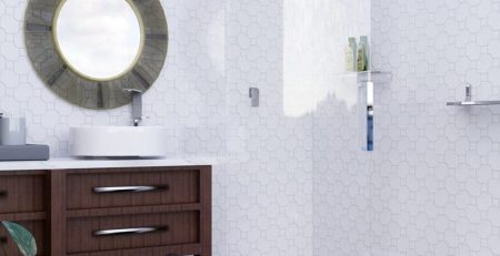 Pak Clay Washroom Wall Mosaic Tiles