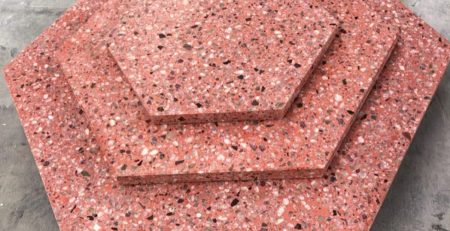 Red Terrazzo tiles Sizes