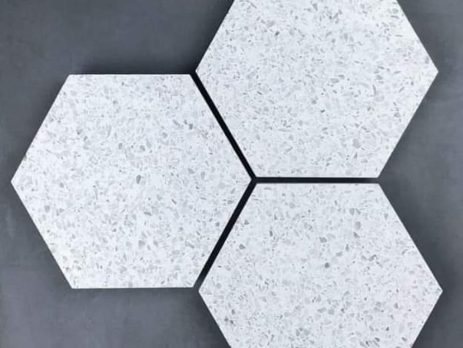 White Colour Terrazzo Flooring Tiles in Pakistan