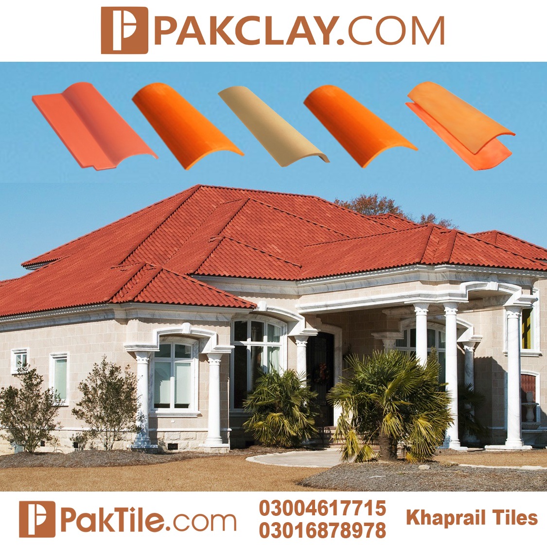 Pak clay roof tiles in Pakistan