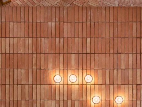 Indoor brick wall tiles design
