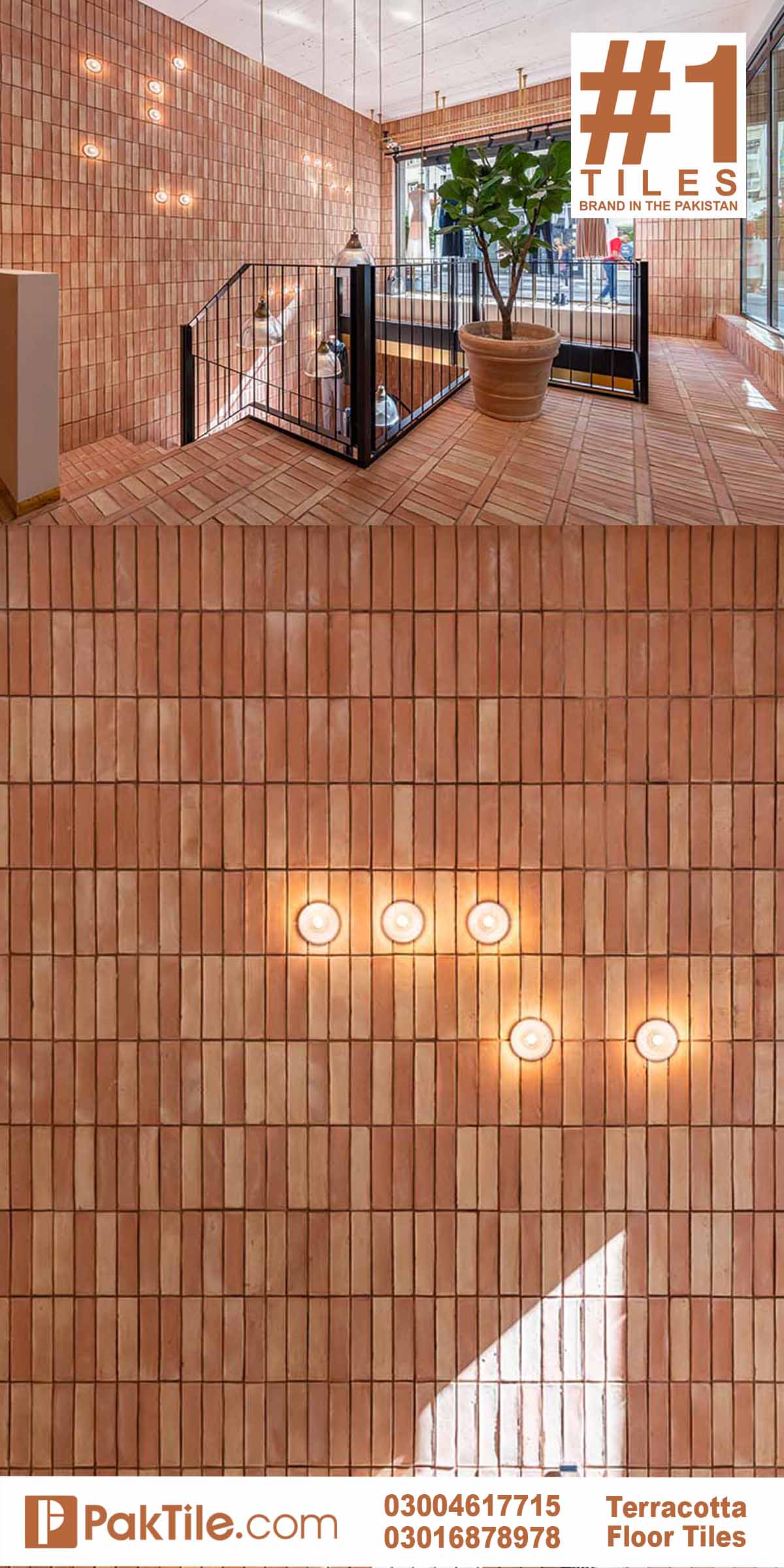 Indoor brick wall tiles design