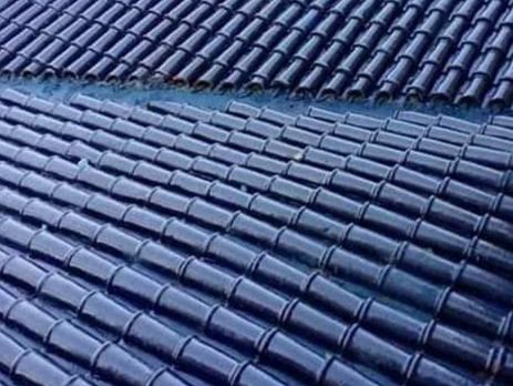 Dark Blue Khaprail Tiles Design in Pakistan