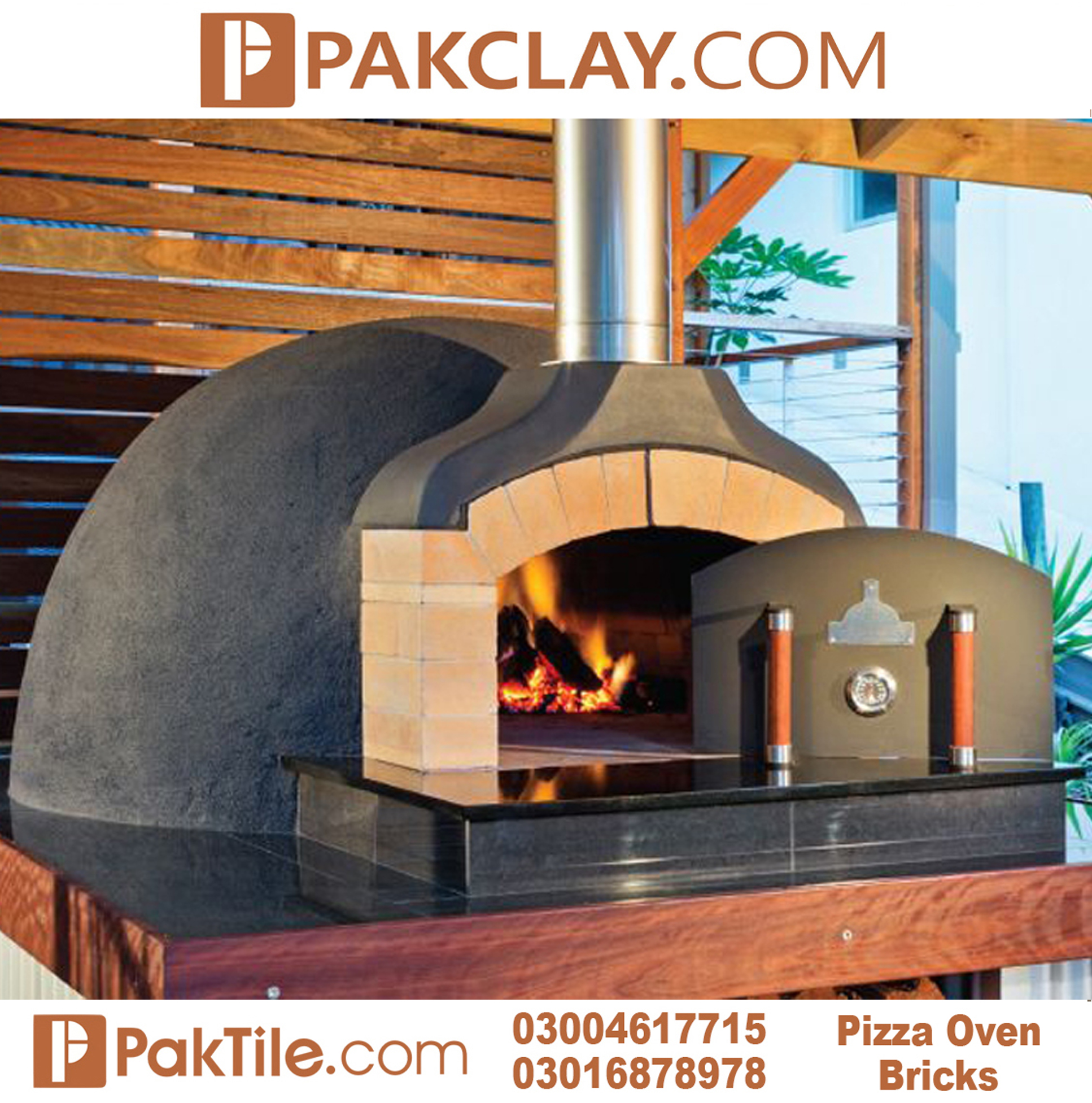 Commercial Outdoor Wood Fired Pizza Oven in Pakistan
