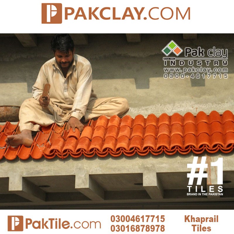 Fixing khaprail tiles