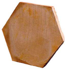 Hexagon Clay Floor Tiles 6×6