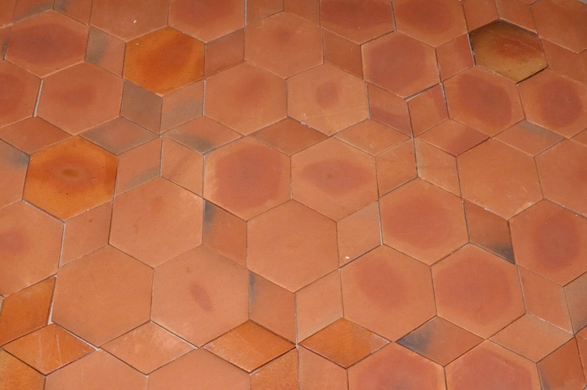 Hexagon Clay Floor Tiles 6×6