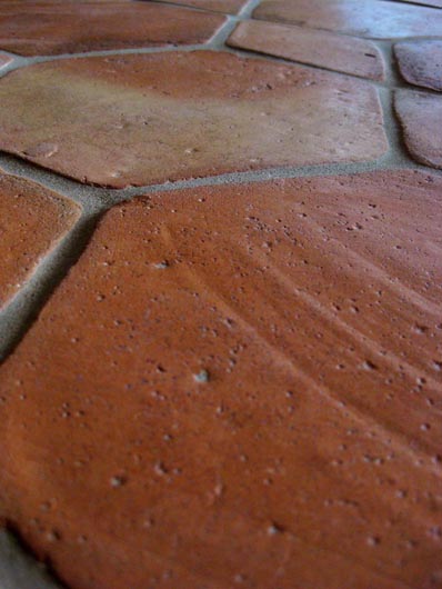 Hexagon Clay Floor Tiles 6×6