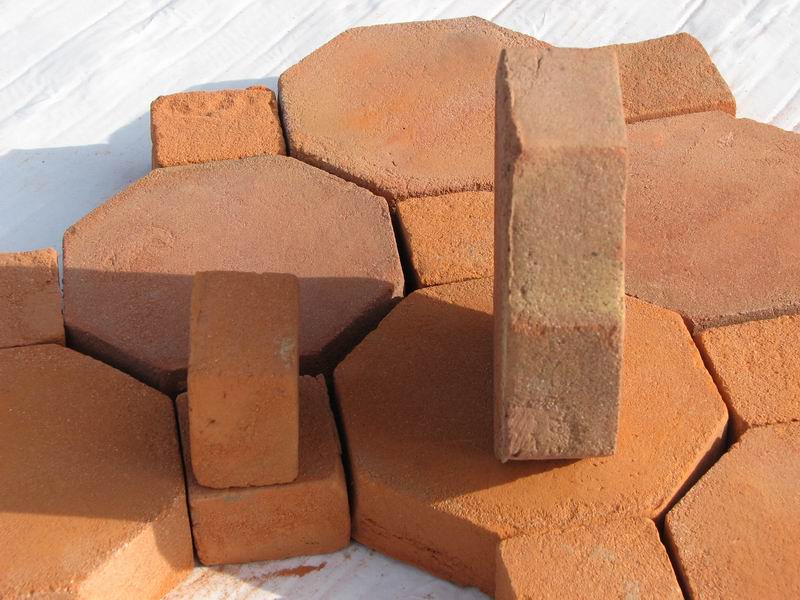 Octagon Terracotta Floor Tiles 8x8x1"