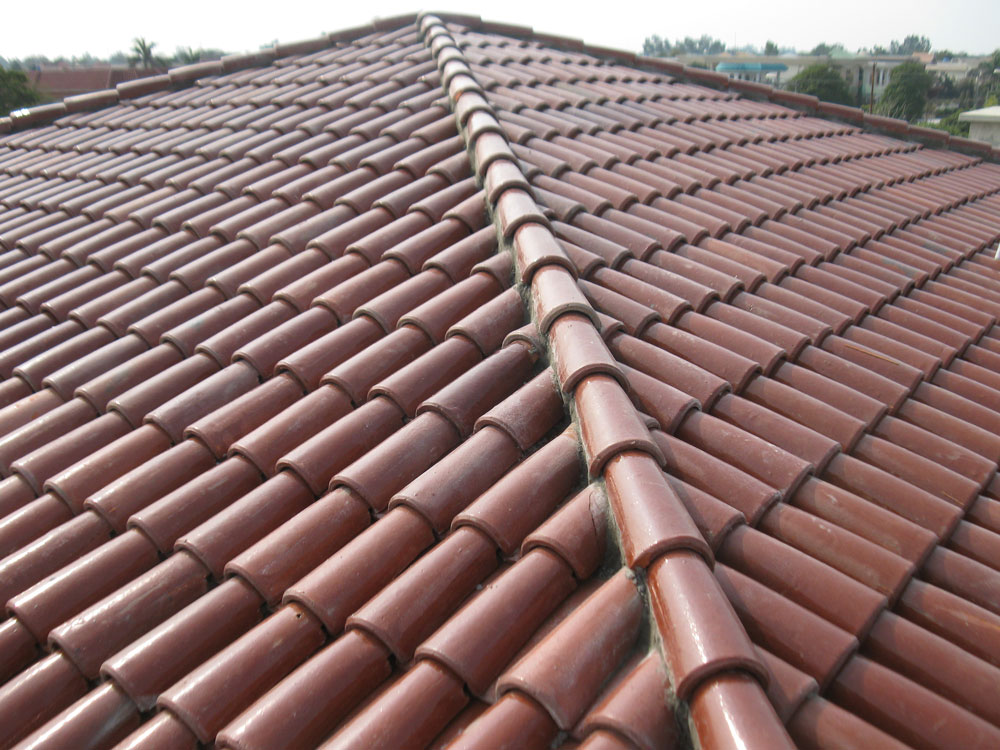 Spanish Glazed Roof Tile 11"