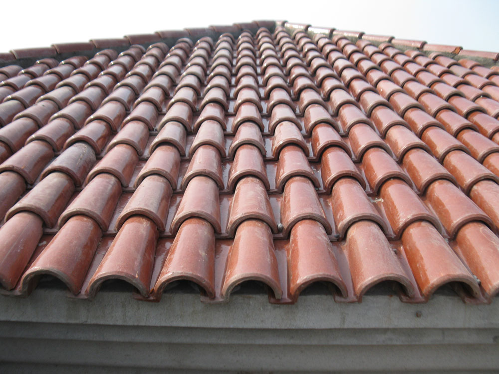Spanish Glazed Roof Tile 11"