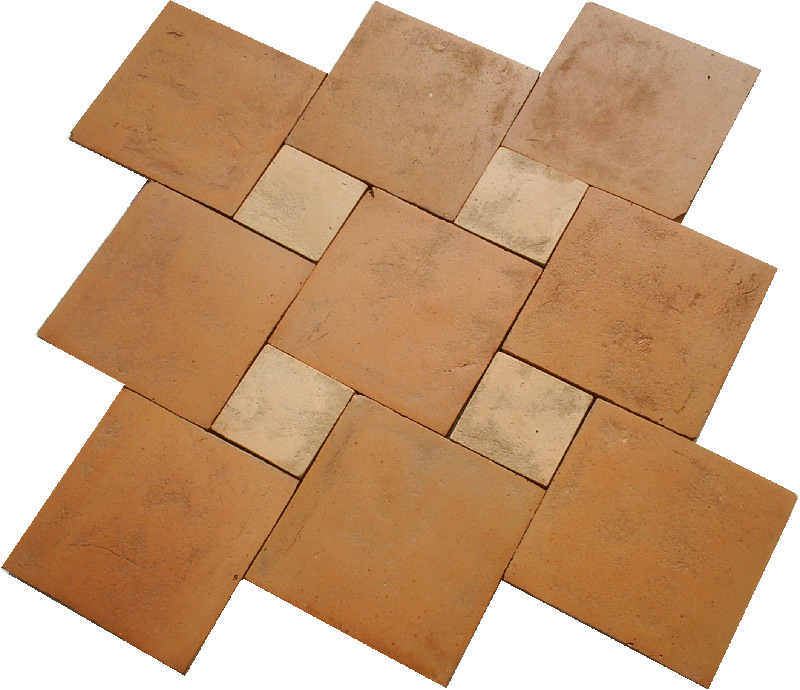Square Clay Floor Tile 12x12x1"