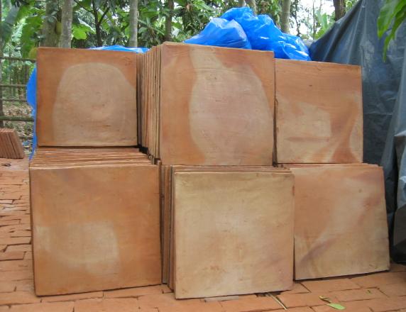 Square Clay Floor Tile 12x12x1"