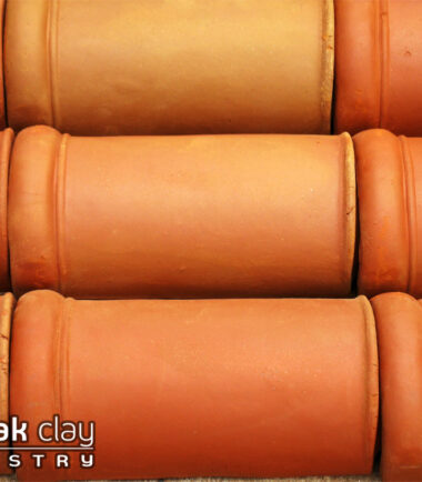Barrel Mission Clay Roof Tiles 4"