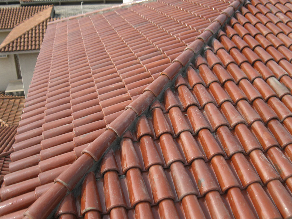 Spanish Glazed Roof Tile 11"