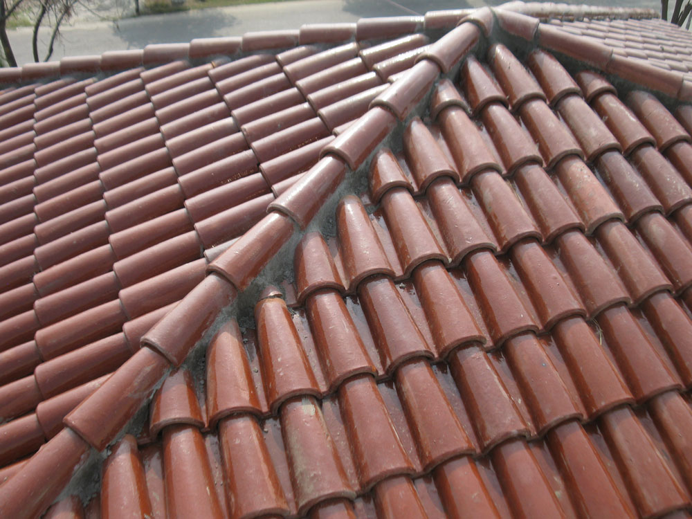 Spanish Glazed Roof Tile 11"