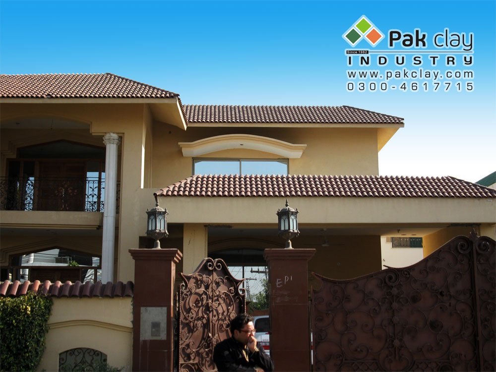 Spanish Glazed Roof Tile 11"