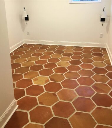 Spanish Handmade Hexagon Terracotta Floor Tile